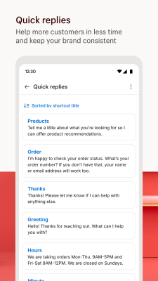 Screenshot of the application Shopify Inbox - #3