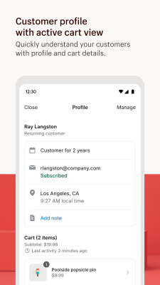 Screenshot of the application Shopify Inbox - #5