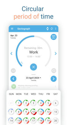 Screenshot of the application Sectograph - #4
