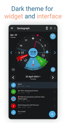 Screenshot of the application Sectograph - #8