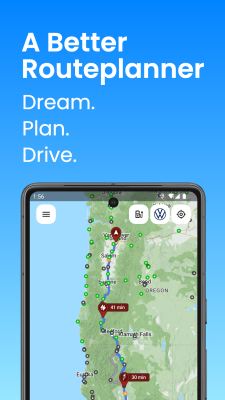 Screenshot of the application A Better Routeplanner (ABRP) - #1