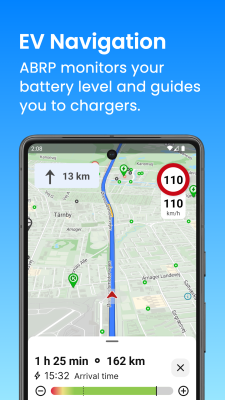 Screenshot of the application A Better Routeplanner (ABRP) - #2