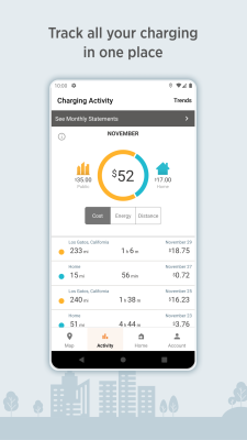 Screenshot of the application ChargePoint - #3