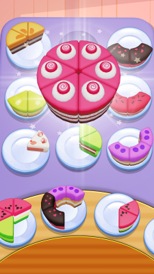 Screenshot of the application Cake Sort - #3