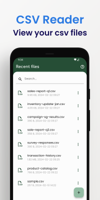 Screenshot of the application Smart CSV - #1