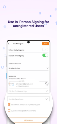 Screenshot of the application Foxit eSign - #5