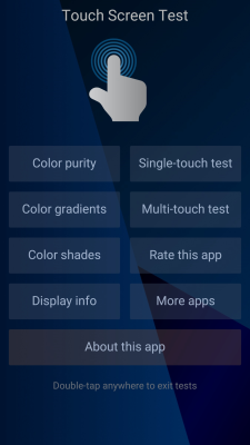Screenshot of the application Touch Screen Test - #1