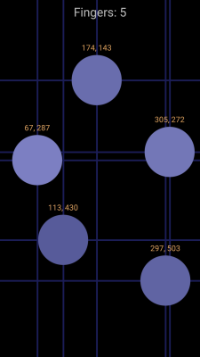 Screenshot of the application Touch Screen Test - #3