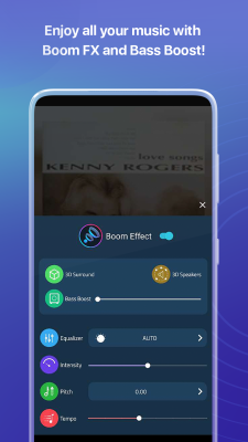 Screenshot of the application Boom: Bass Booster & Equalizer - #6