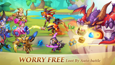 Screenshot of the application Idle Heroes - #3