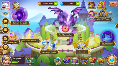 Screenshot of the application Idle Heroes - #7