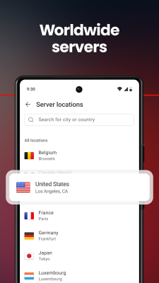 Screenshot of the application MEGA VPN - #4