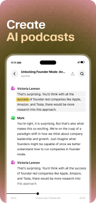Screenshot of the application ElevenReader - #6