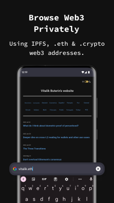 Screenshot of the application Private Browser: Incognito App - #3