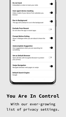 Screenshot of the application Private Browser: Incognito App - #8