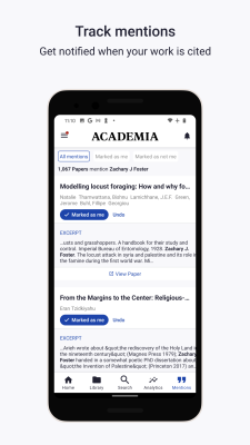 Screenshot of the application Academia.edu - #6
