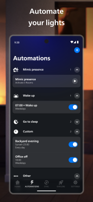 Screenshot of the application Philips Hue - #7