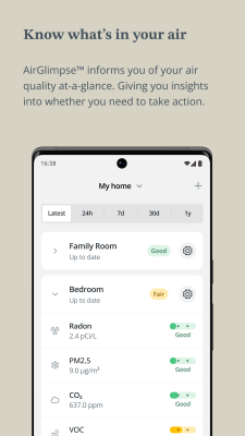Screenshot of the application Airthings - #2