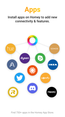 Screenshot of the application Homey - #5