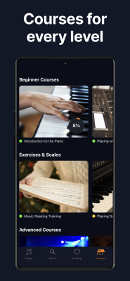 Screenshot of the application flowkey - #3
