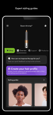 Screenshot of the application MyDyson - #1