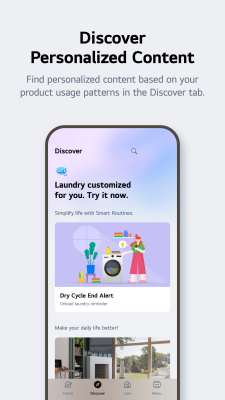 Screenshot of the application LG ThinQ - #3