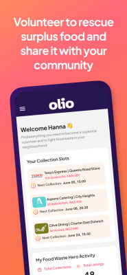 Screenshot of the application Olio - #7