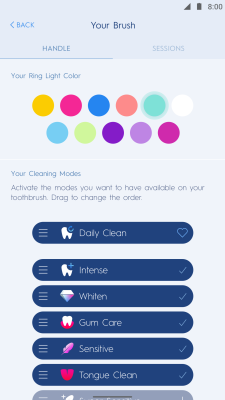 Screenshot of the application Oral-B - #5