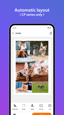 Screenshot of the application SELPHY Photo Layout - #5