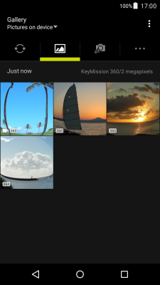Screenshot of the application SnapBridge 360/170 - #3
