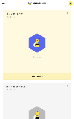 Screenshot of the application BeePass VPN - #5
