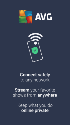 Screenshot of the application AVG Secure VPN - #1