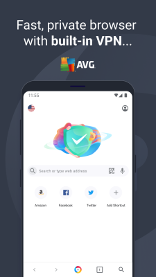 Screenshot of the application AVG Secure Browser - #1