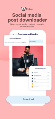 Screenshot of the application Publer: Social Media Tools - #3