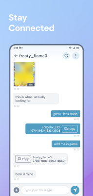 Screenshot of the application PokeTrade - #5