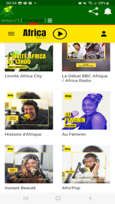 Screenshot of the application Africa N1 Radio - #1