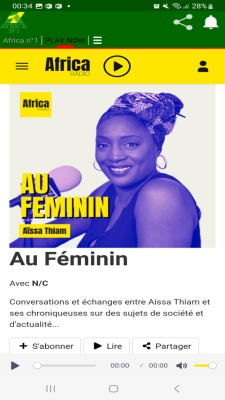 Screenshot of the application Africa N1 Radio - #2