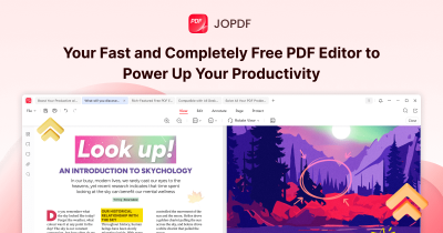 Screenshot of the application JOPDF - #1