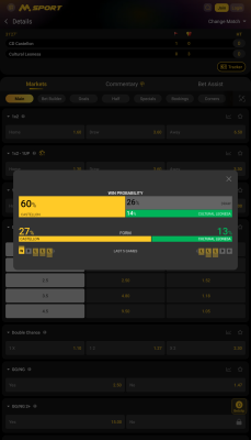 Screenshot of the application MSport - #5