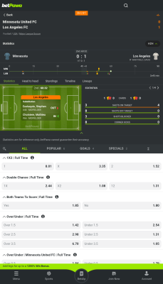 Screenshot of the application BetPawa - #3