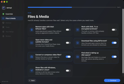 Screenshot of the application KitTrail - #1