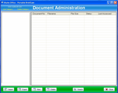 Screenshot of the application My Personal Briefcase - #1