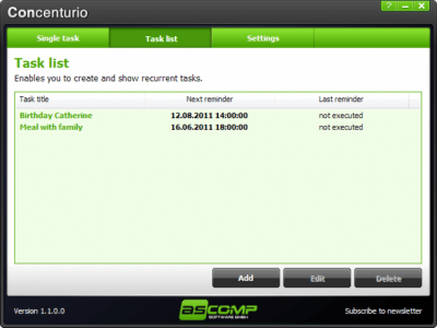 Screenshot of the application Concenturio - #2