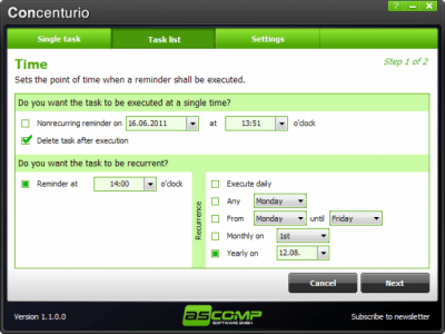 Screenshot of the application Concenturio - #3