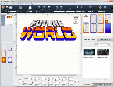 Screenshot of the application Comic Life - #2