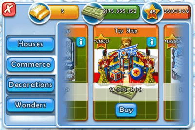 Screenshot of the application Millionaire City Holiday - #2