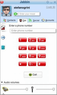 Screenshot of the application Jabbin - #2