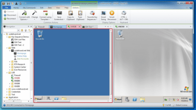 Screenshot of the application Royal TS - #2