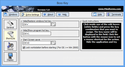 Screenshot of the application Boss Key - #3