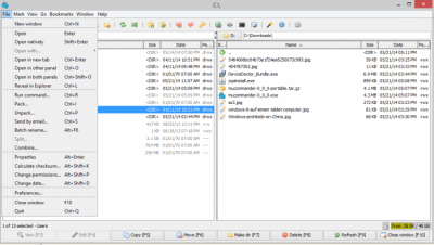 Screenshot of the application muCommander - #2